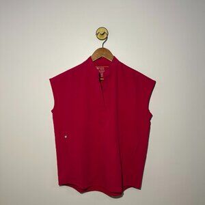 Figs Rafaela Oversized Scrub Top Ultra Rose Size XXS